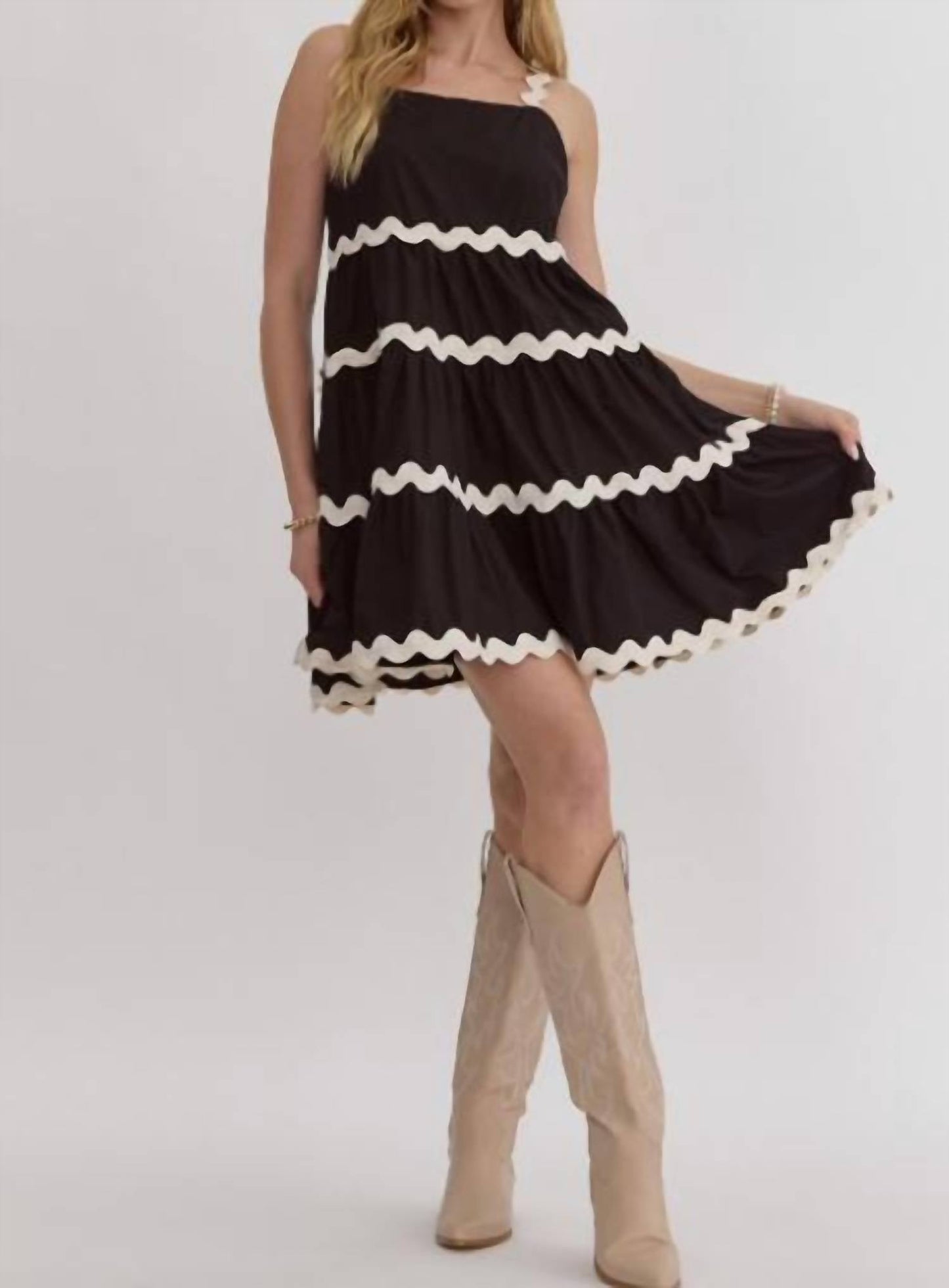 Entro - Ric Rac Short Dress