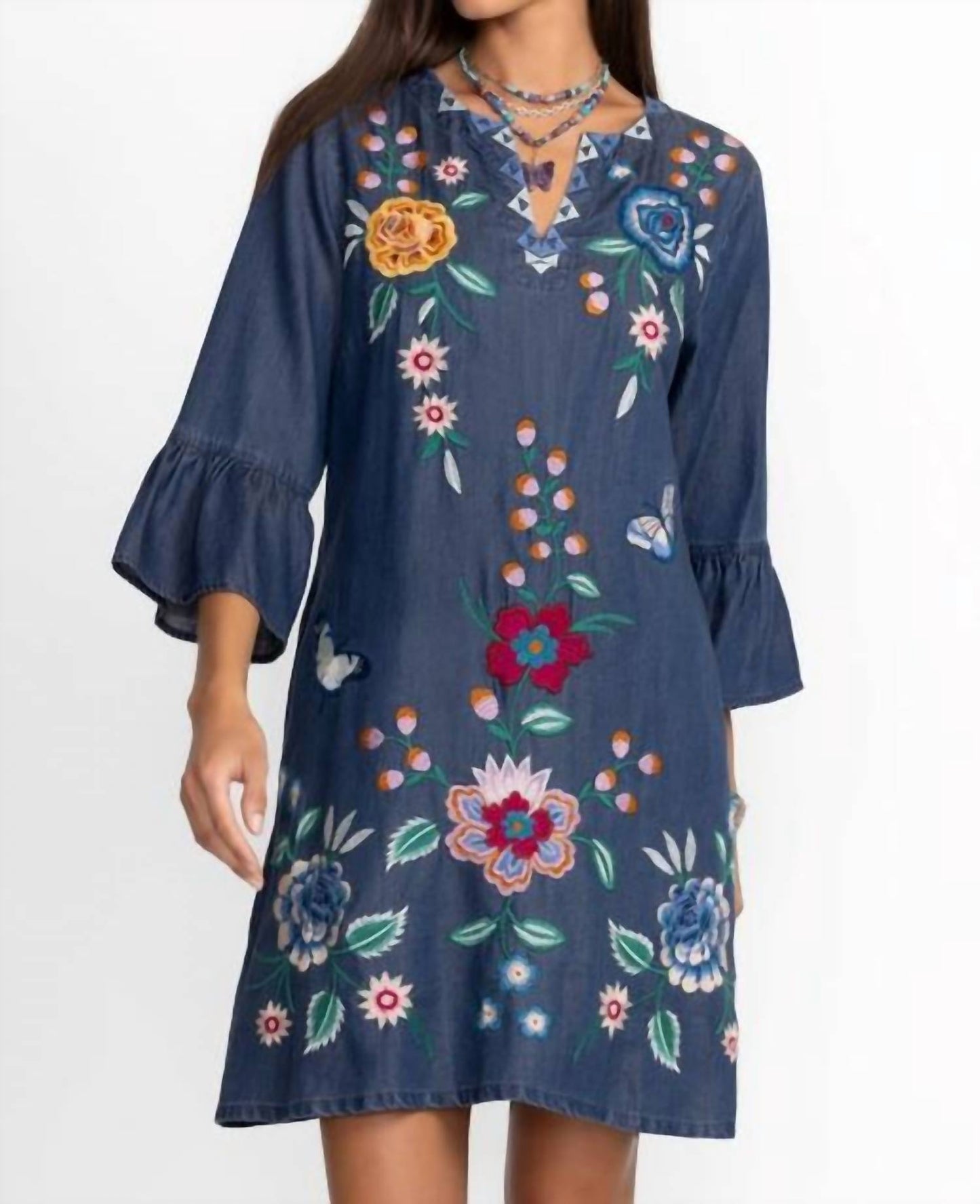 Johnny Was - TAYMIA RUFFLE SLEEVE DRESS