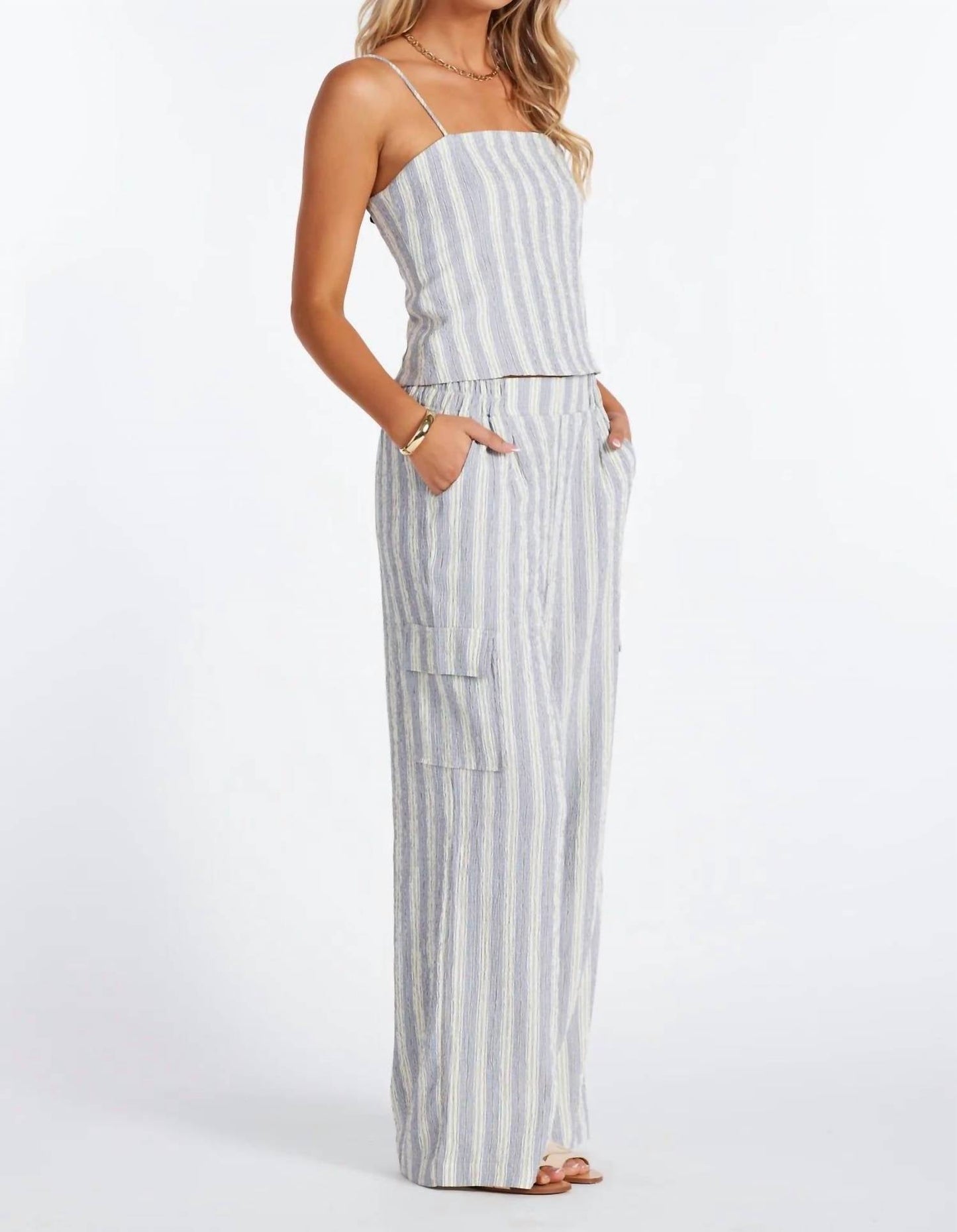 Bishop + Young - Striped Crop Top