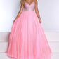 2Cute - V-neck A-line Prom Dress