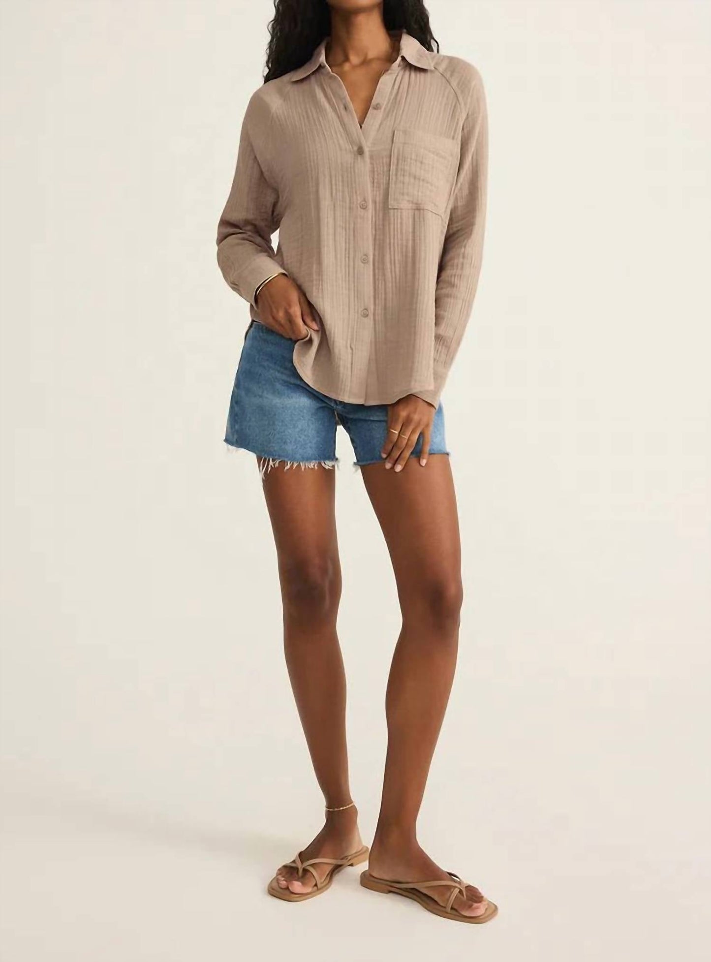 Z Supply - Perfect Airy Gauze Button Up Shirt