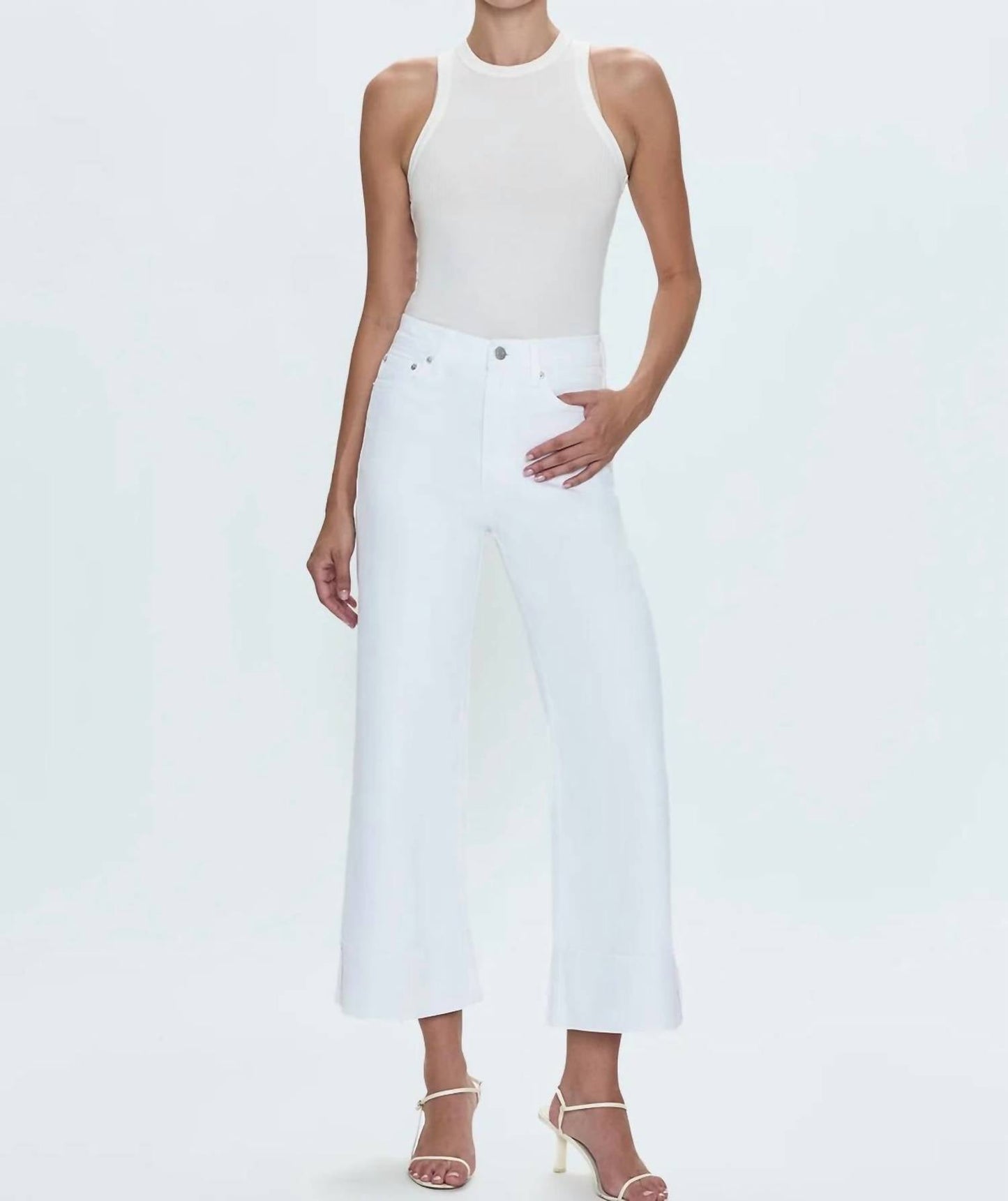 Pistola - Lana Crop High Rise Ultra Wide Leg Jeans