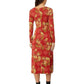 Johnny Was - Paisley Lace Long Sleeve Tie Front Knit Dress