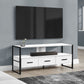 TV Stand, Console, Media Entertainment Center, Storage Drawers, Modern
