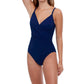 Profile By Gottex - V-Neck Lingerie Surplice One Piece Swimsuit