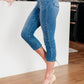 Judy Blue - Cool Denim Pull On Non Distressed Capri Jeans