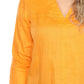 Joseph Ribkoff - Collared V-neck Quarter Sleeve Linen Top