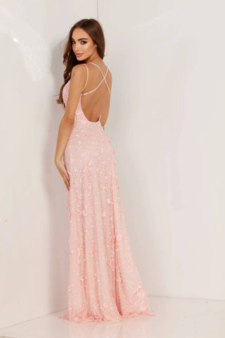 Aleta - Strappy Back Double Strap Formal Gown