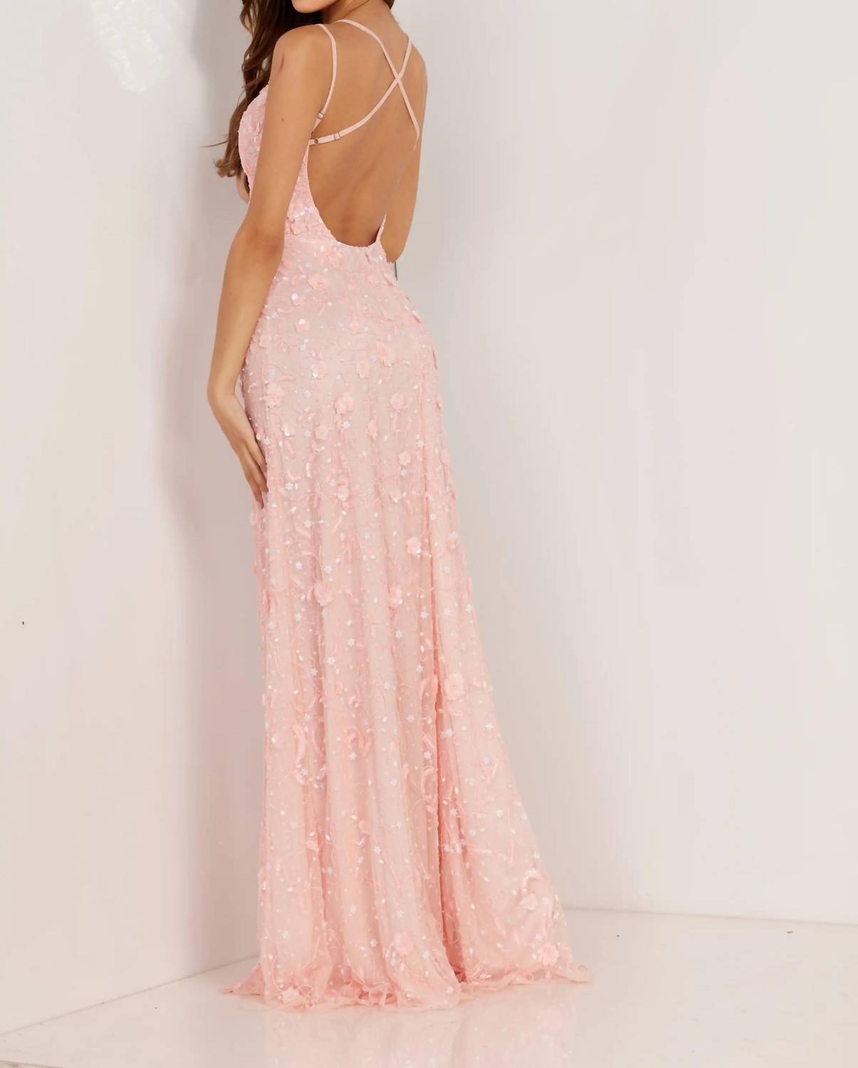 Aleta - Strappy Back Double Strap Formal Gown