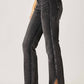 Risen - High Rise Straight Jean With Side Slit
