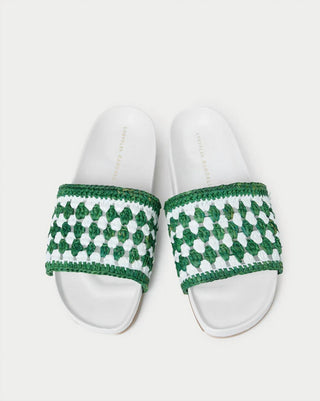 Loeffler Randall - Women's Henri Crochet Raffia Sandal