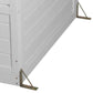 TOPMAX 78-Inch Wooden Greenhouse with Skylights and Folding Shelves
