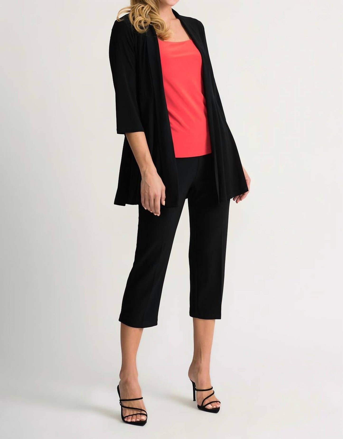 Joseph Ribkoff - Three-Quarter Sleeve Open Front Cardigan