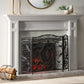 Mariella Traditional Floral Iron Fireplace Screen with Ornate Design