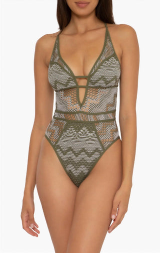 Becca - Reveal High Cut One Piece Swimsuit