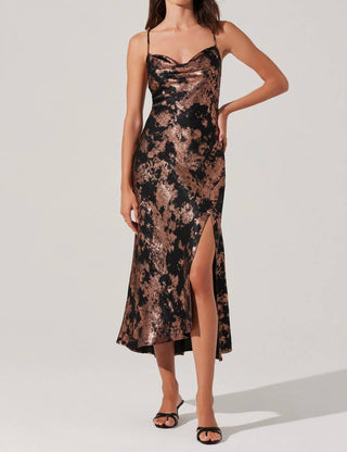 Astr - Gaia Metallic Maxi Dress