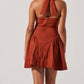 Astr - Nicole V Neck Halter Mini Dress