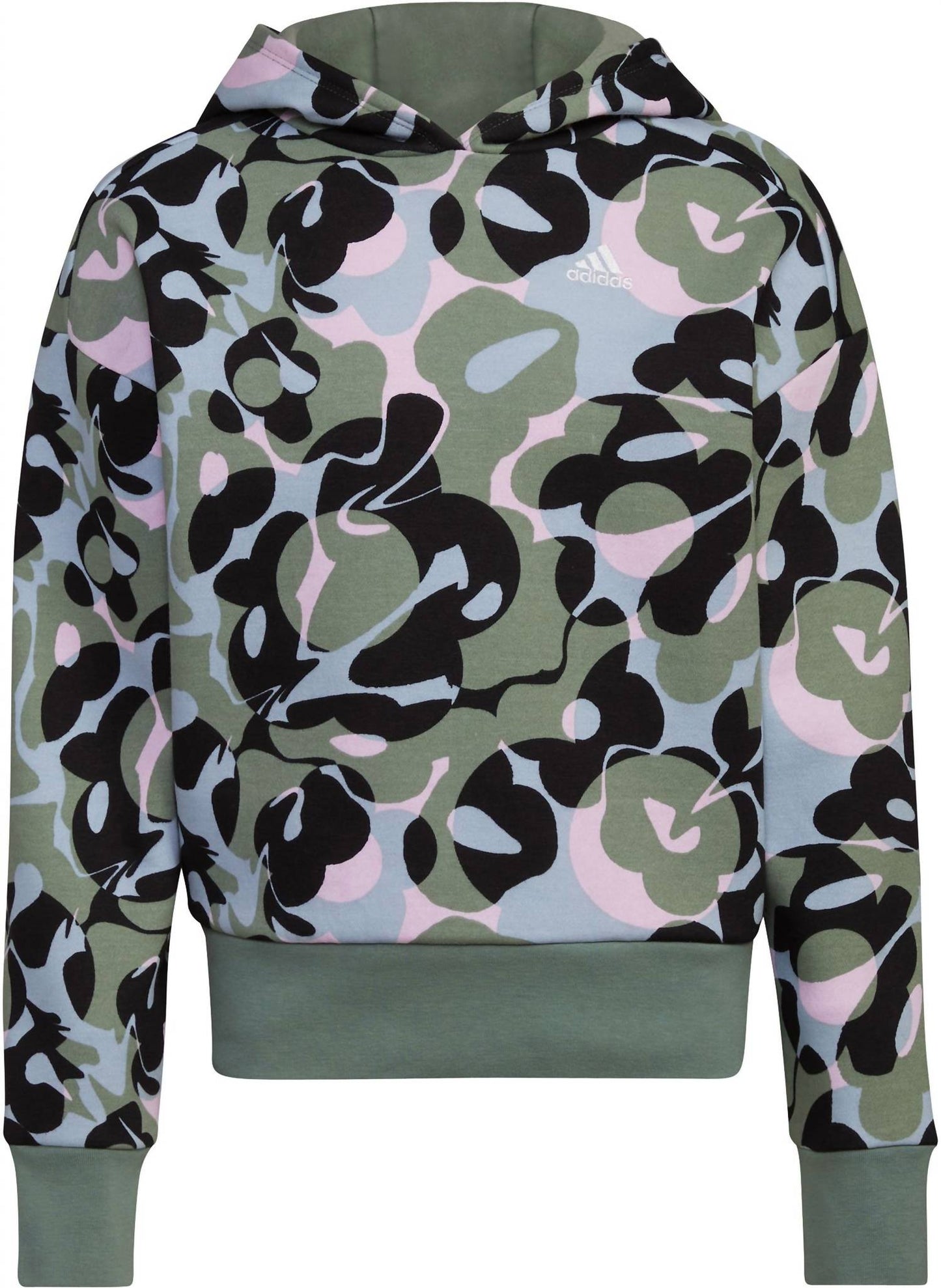 Adidas - Girls Loose Fit Fleece Hoodie