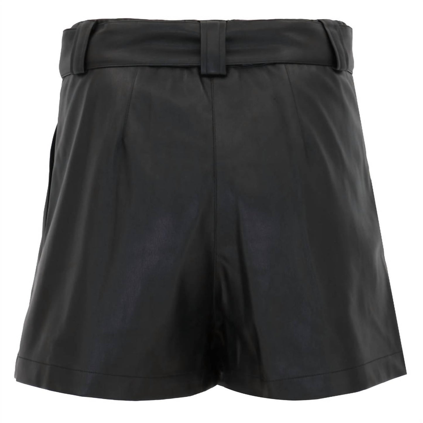 Christy Lynn - Women's Indigo Vegan Leather Shorts