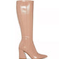 Steve Madden - Women's Pointed Toe Flared Heel Knee High Boots
