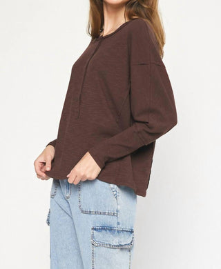 Entro - Ribbed Henley Top