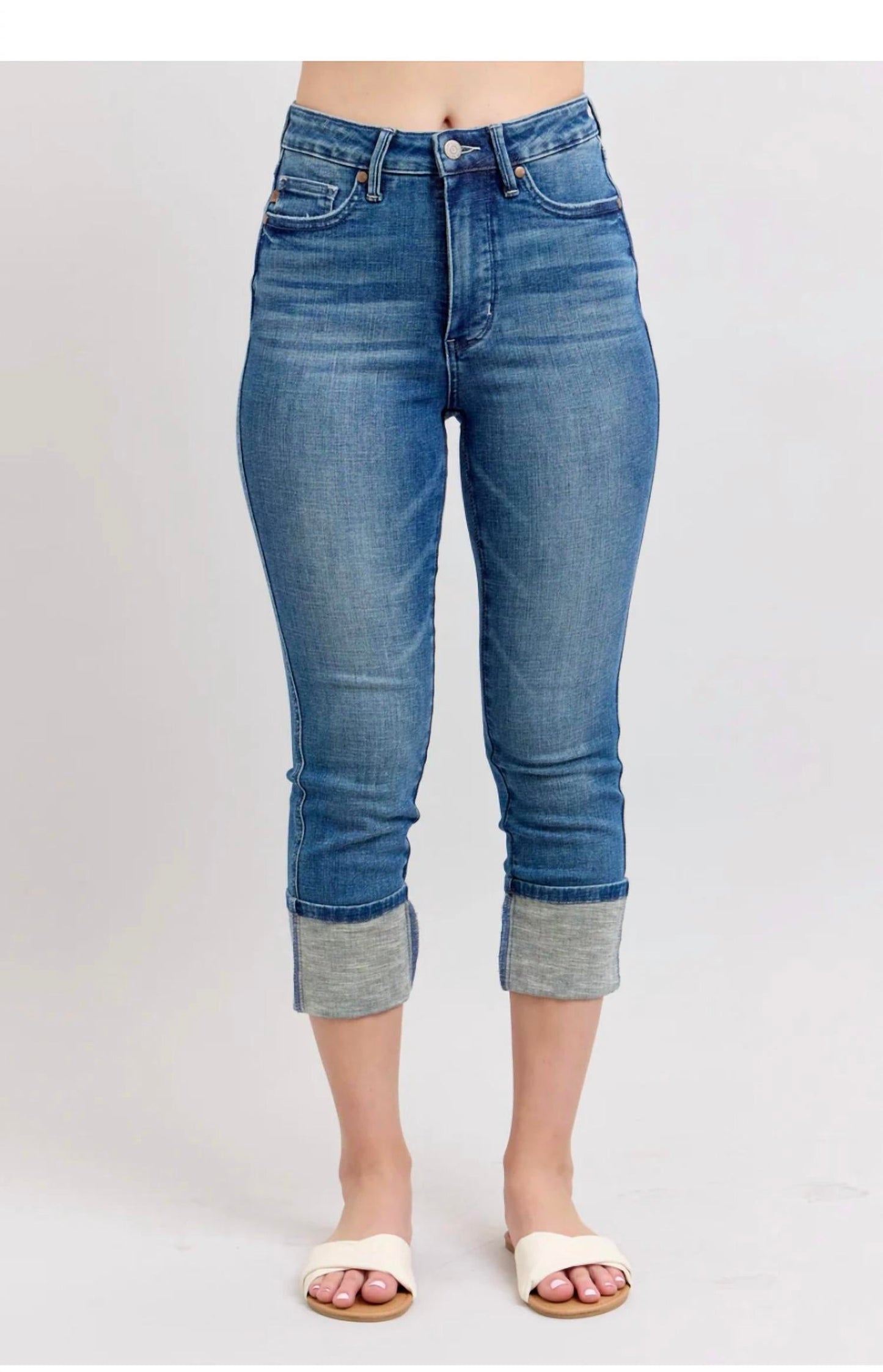 Judy Blue - Tummy Control Cuff Capri