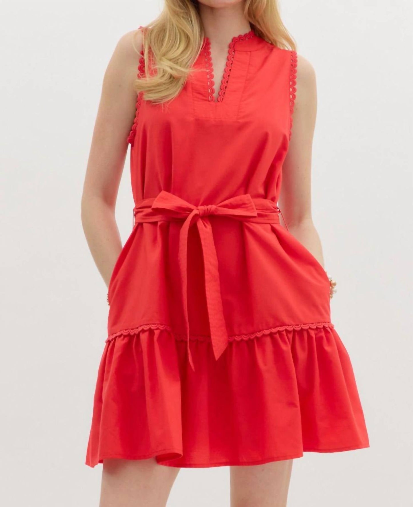 Entro - Rosie Scallop Trim Dress