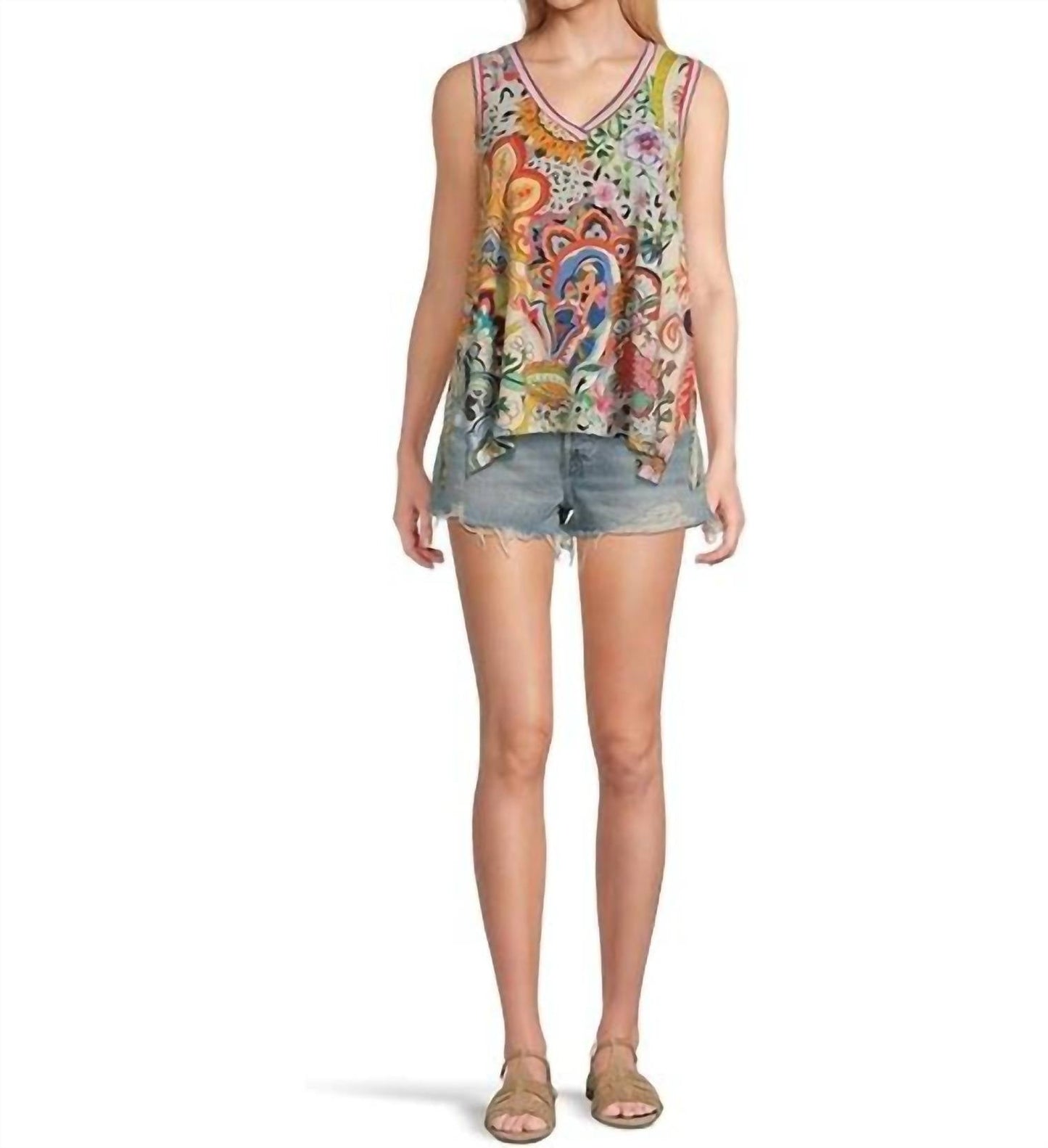 Johnny Was - JANIE FAVORITE FAVORITE V-NECK TANK