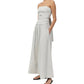 St. Agni - Gathered Strapless Tie Back Dress