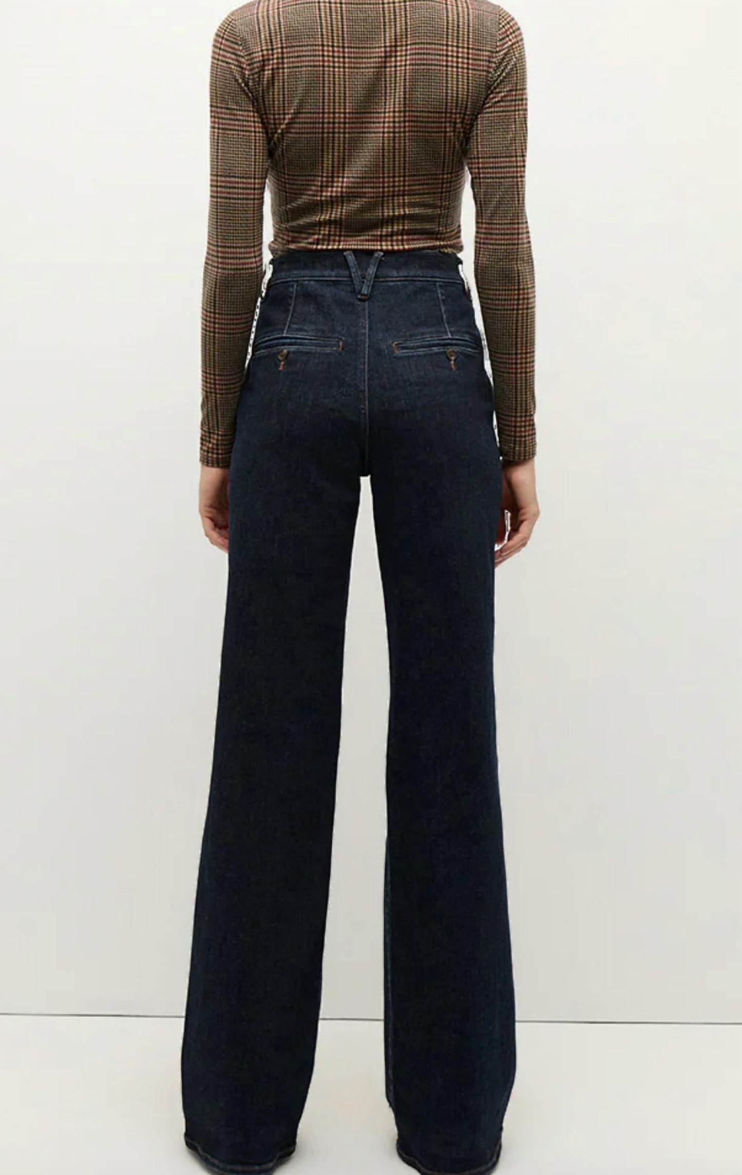 Veronica Beard - Crosbie Wide Leg Denim Trouser