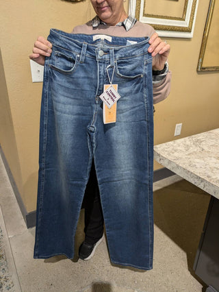 Risen - High Rise Tummy Control Wide Baggy Jeans