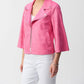 Joseph Ribkoff - Foiled Faux Suede Swing Jacket
