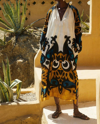 Devotion Twins - Chirpy Long Sleeve Maxi Dress