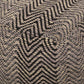 Barracuda Handcrafted Cotton Pouf With Chevron Pattern - Brown / Beige