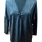 Ariella - Women's Faux V-neck Zipper Top