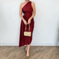 Dress Forum - Bianca Asymmetrical Pleated Maxi Dress