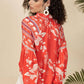 Emily Lovelock - EMMA Coral Batik Print Blouse