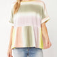 Entro - Rainbow Peplum Top