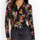 Johnny Was - JANIE SPLIT FRONT COLLARED HENLEY