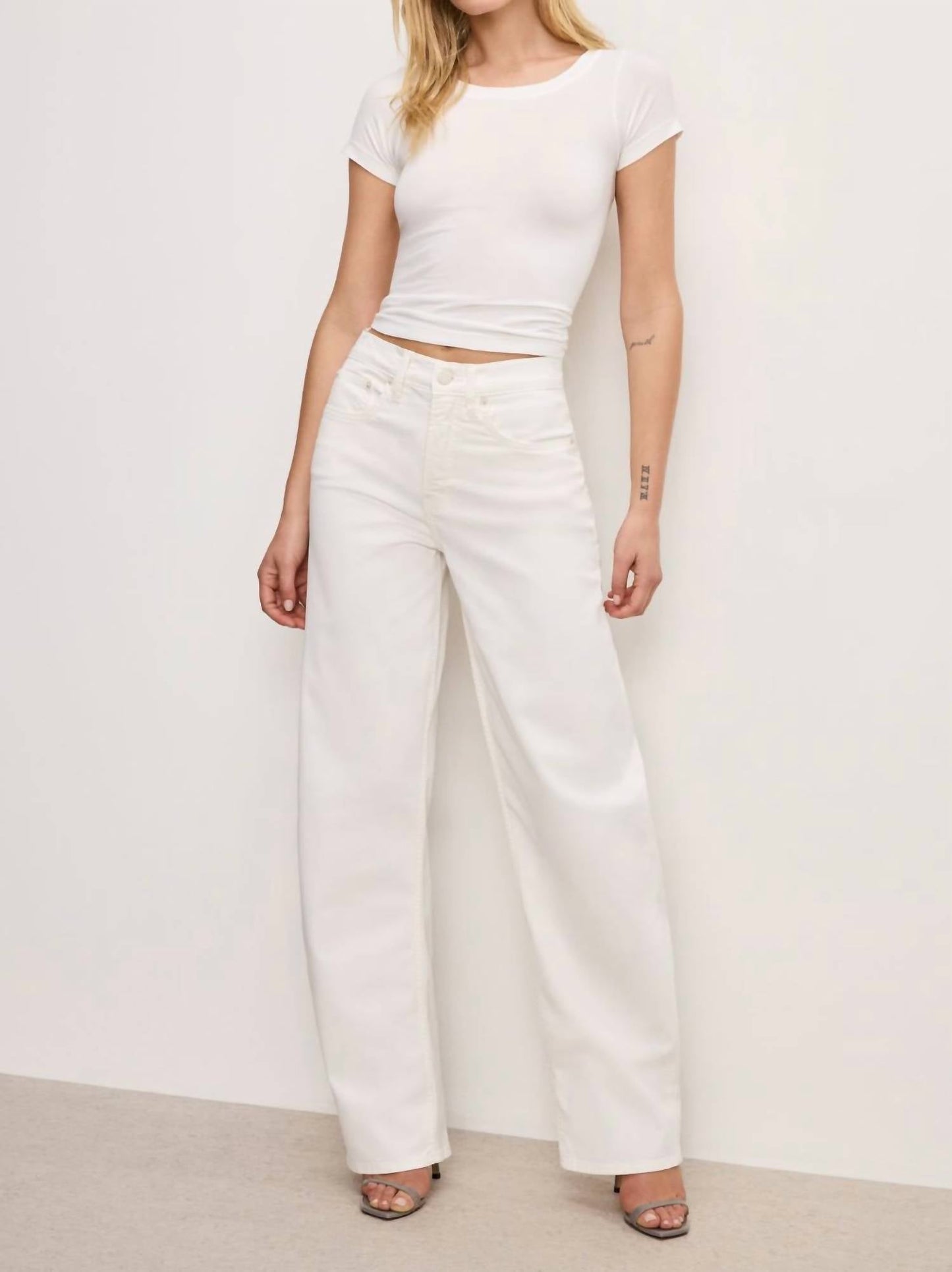 Good American - Good Barrel Twill Pants