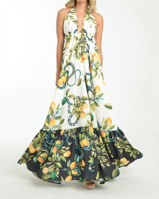 Steffany Milano - Citrus Blossom Maxi Dress