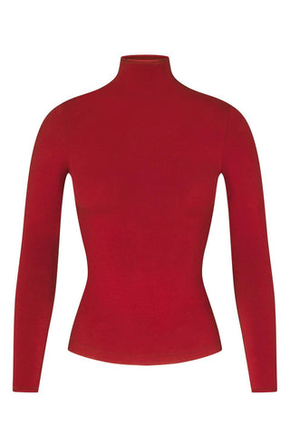 Skims - Cotton Stretch Jersey Long Sleeve Turtleneck Top