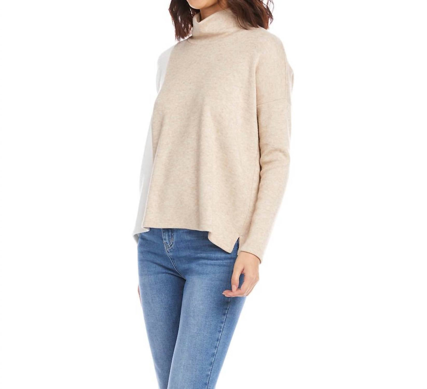 Karen Kane - Colorblock Turtleneck Top