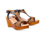 Myra - Women's Talitha Hand Tooled Wedge Sandal