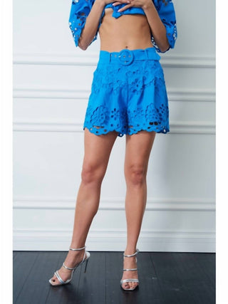 Ciebon - Embriodered Eyelet Shorts