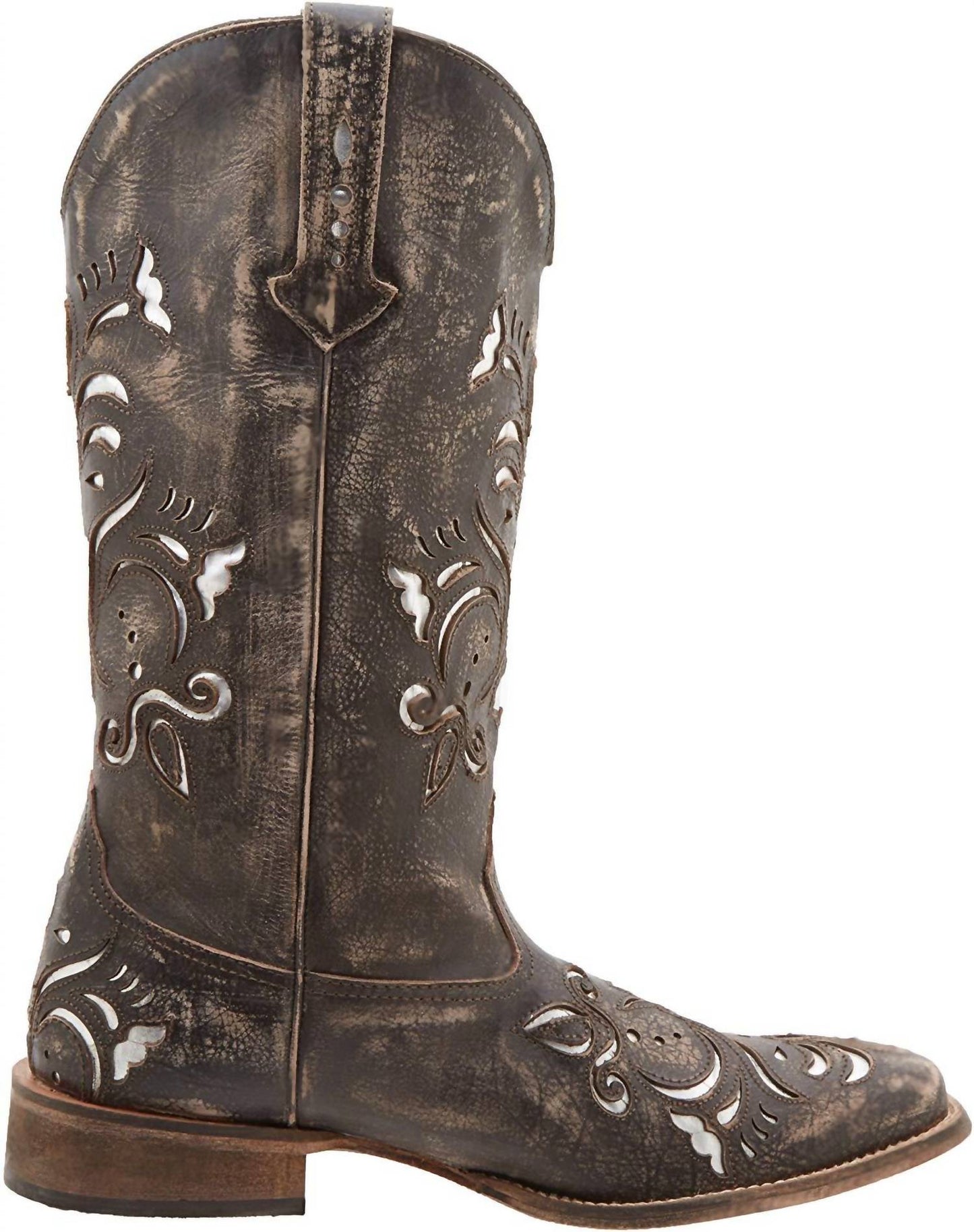 Roper - Women's Leather Cut Out Underlay Fashion Boot