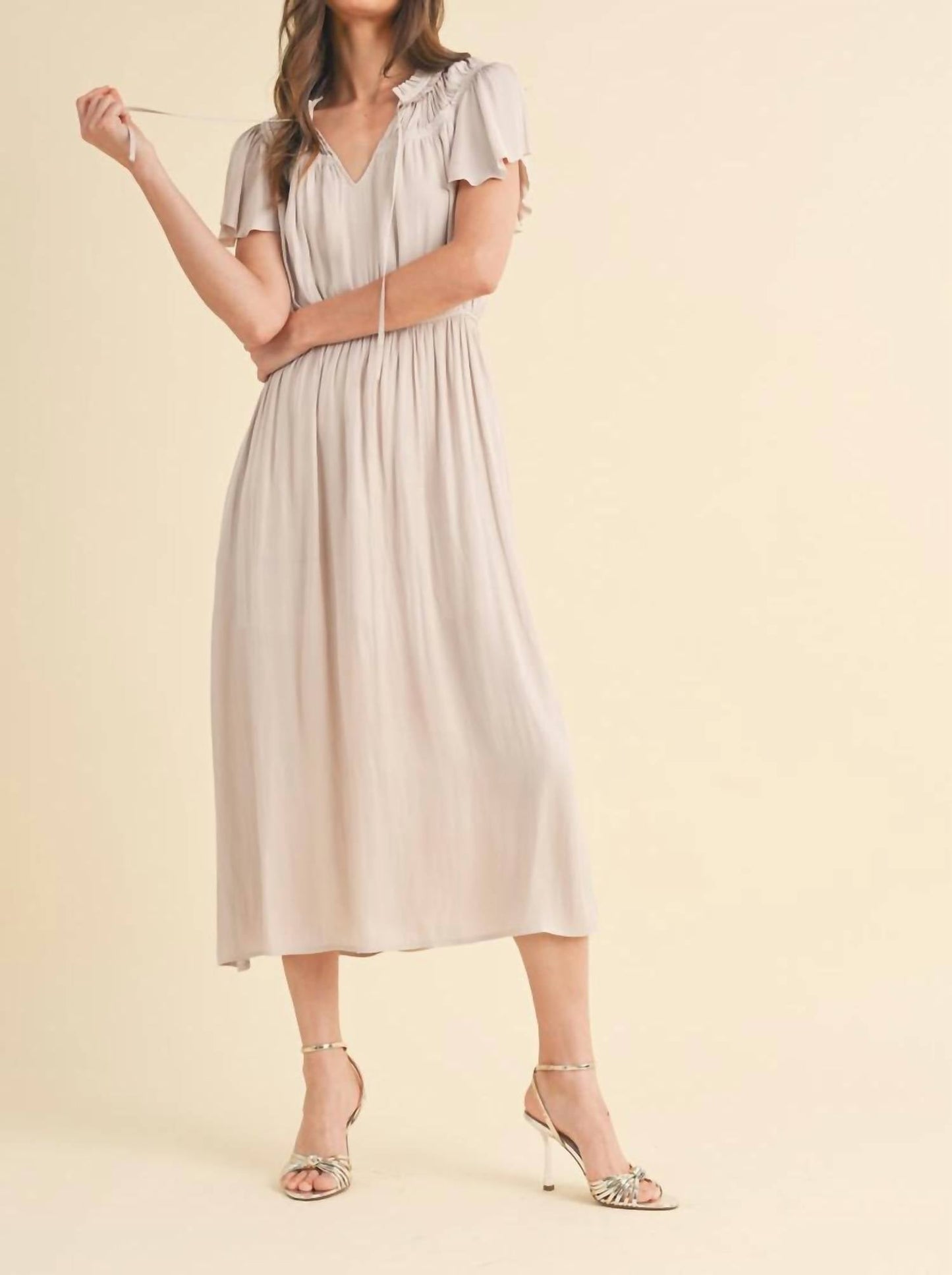 Wishlist - Satin Midi Dress