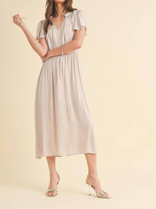 Wishlist - Satin Midi Dress
