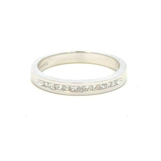 Aamiaa - 0.10 Carat Natural Diamond Princess Cut Channel Band