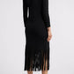 Anne Klein - Fringe Hem Sweater Dress